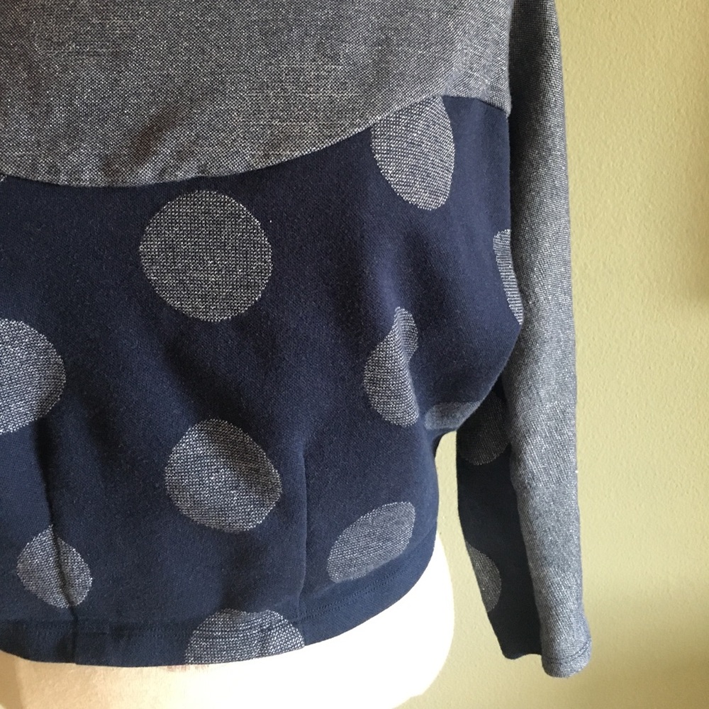 ANTHROPOLOGIE metallic polka dot sweatshirt - Picture 6 of 8